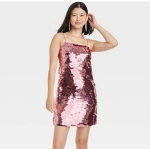 Pink small sequins dress. A New Day. New!